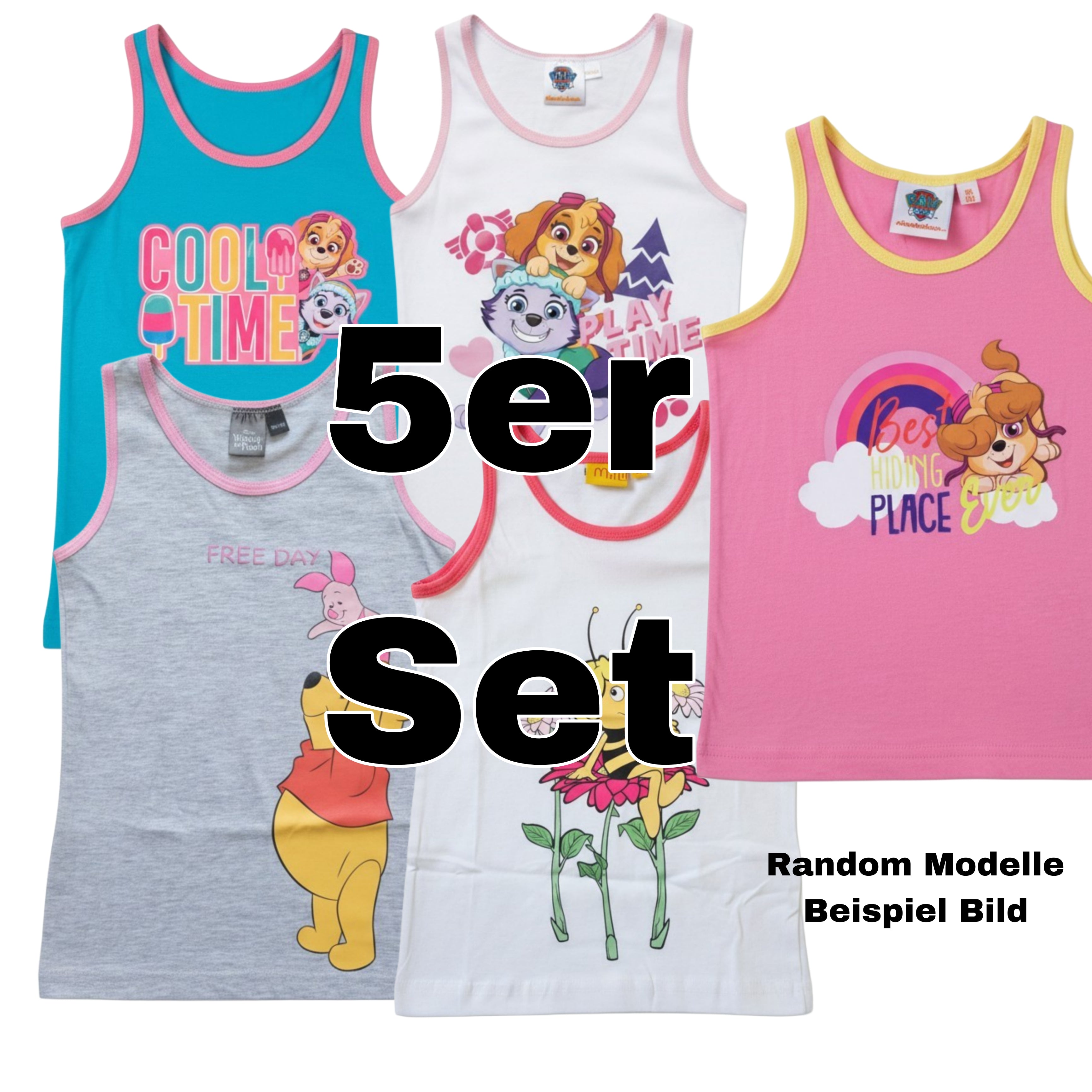 UNTERHEMDEN Sets Kinder  Boxershort  Sets Jungen Mädchen Disney Nickelodeon Paw Patrol, Avengers, Biene Maja, Mickey Mouse