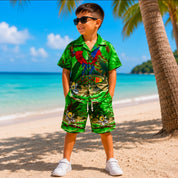 Kinder Sommer Set Hawaii bunt 2 teilig Palmen Sommer Strand