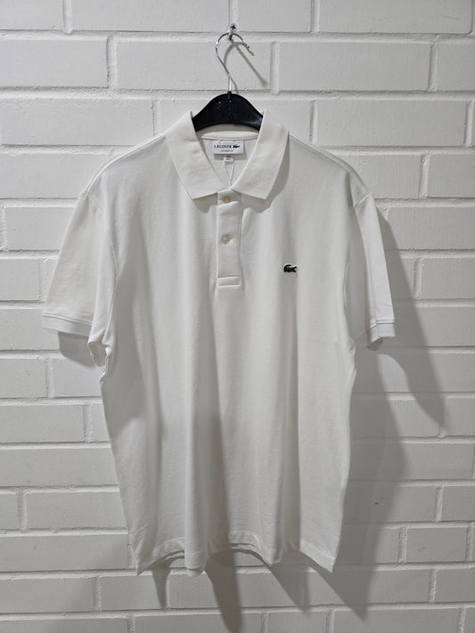 (119) Lacoste Poloshirt weiß