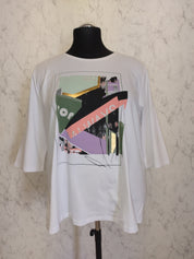 (U10) Ulla Popken T-Shirt weiß 810277 200