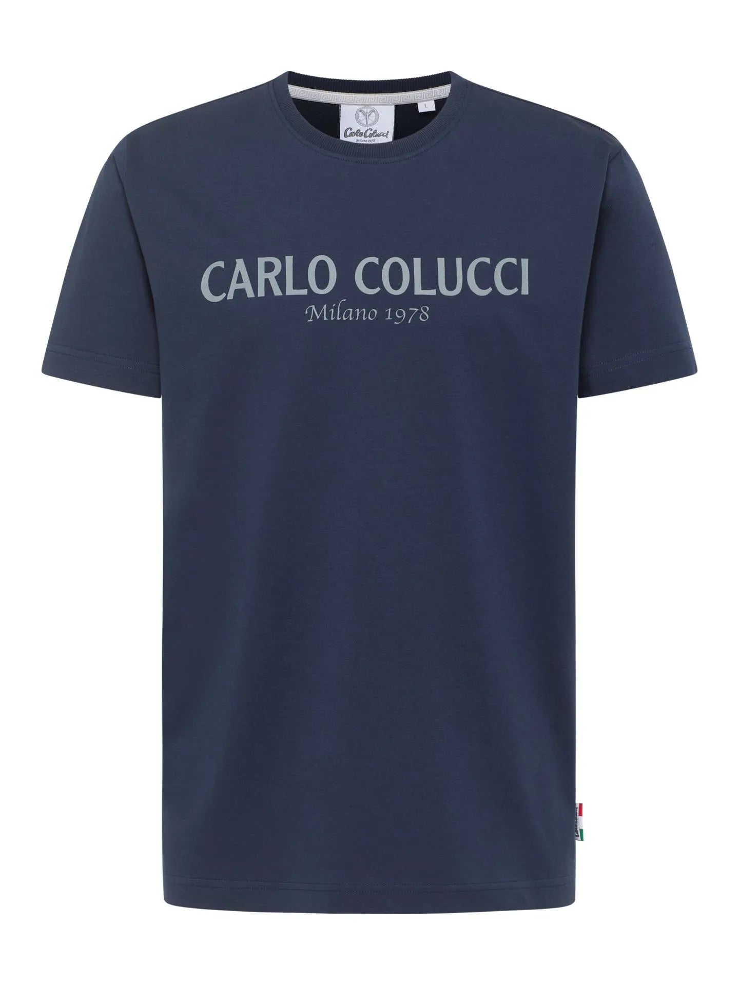 Original Carlo Colucci Tshirt Basic Schlicht verschiedene Farben.