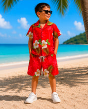 Kinder Sommer Set Hawaii bunt 2 teilig Palmen Sommer Strand