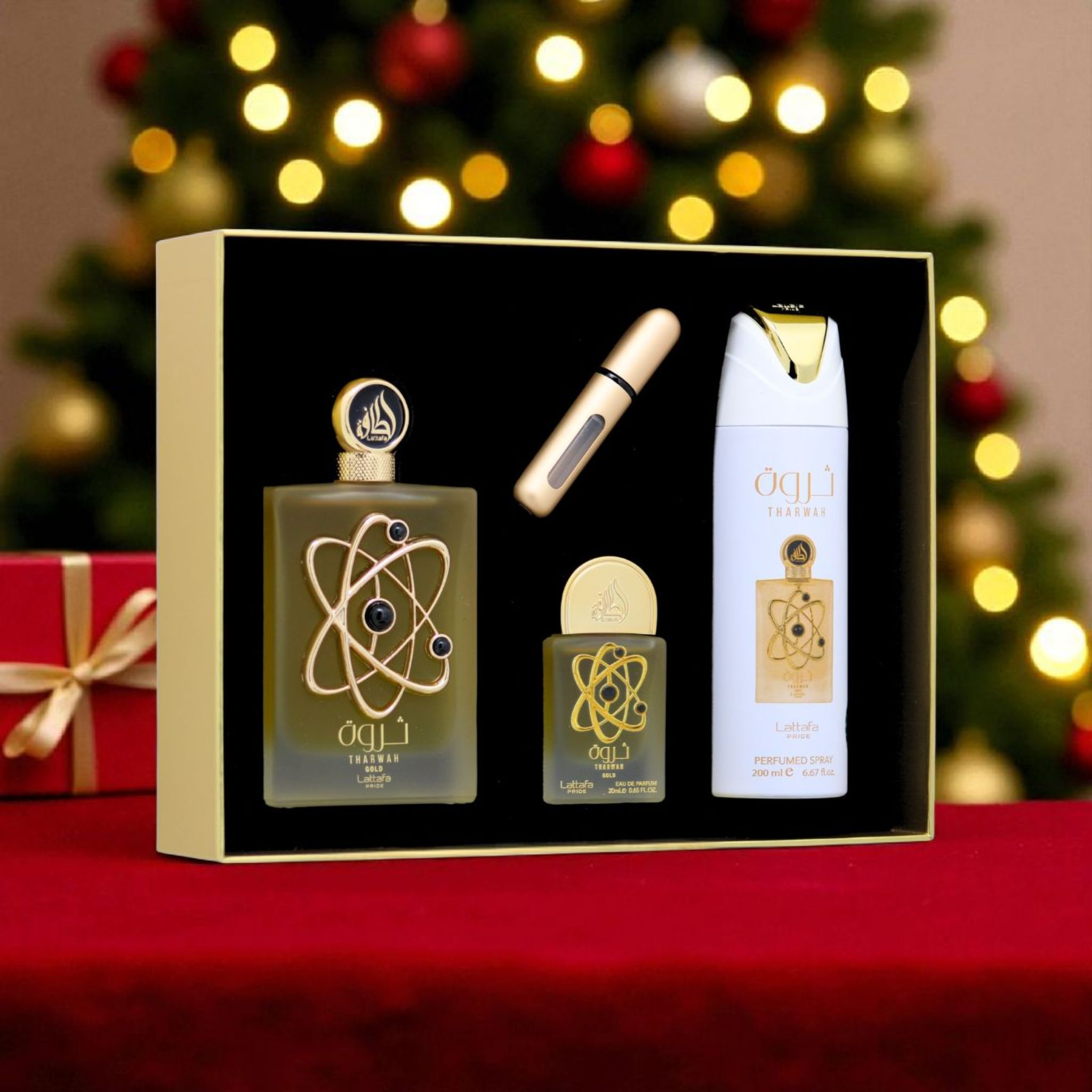 Lattafa Pride Tharwah Gold 100ml Damen Parfüm Geschenkset