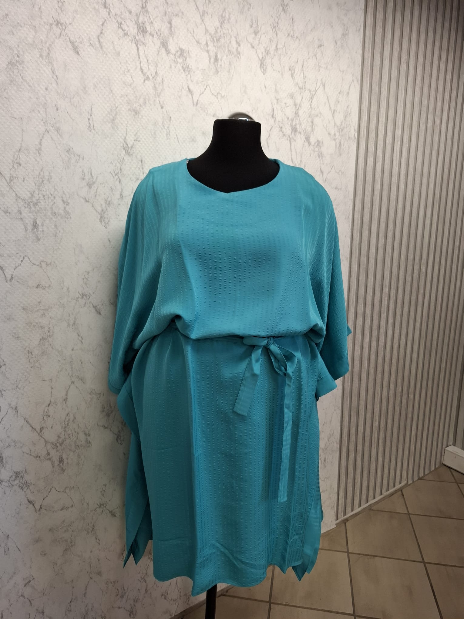 (U14) Ulla Popken Kleid türkis 806084 755