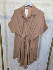 Musselin Kleid Baumwolle Sommer Unterknie lang