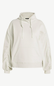 (U4) Ulla Popken hoodie Off White 812466 200