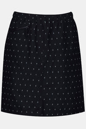 (U12) Ulla Popken Bade Skort schwarz weiß 793313 130