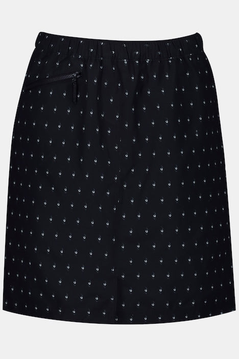 (U12) Ulla Popken Bade Skort schwarz weiß 793313 130