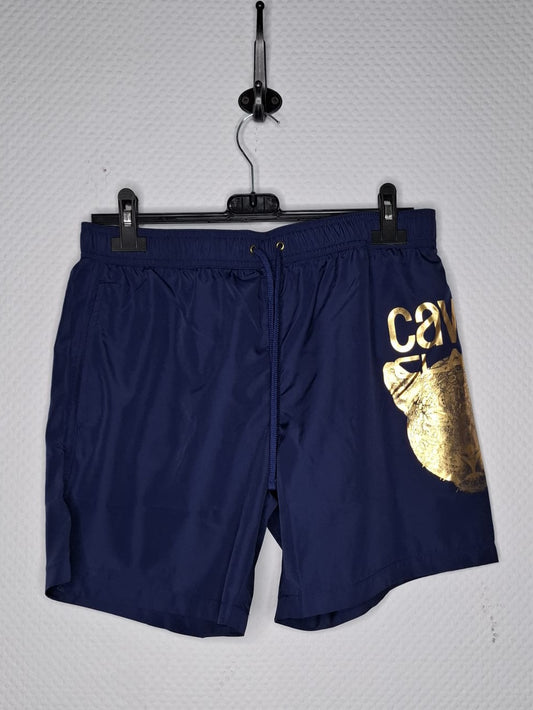 (10) Cavalli Class Badehose navyblau Gold Tiger Logo