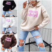 Mon Chèri Hoodie Damen innen Fleece braun, creme, weiß, schwarz