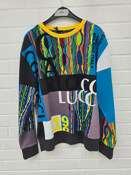 (45) Carlo Colucci Pullover Sweatshirt bunt