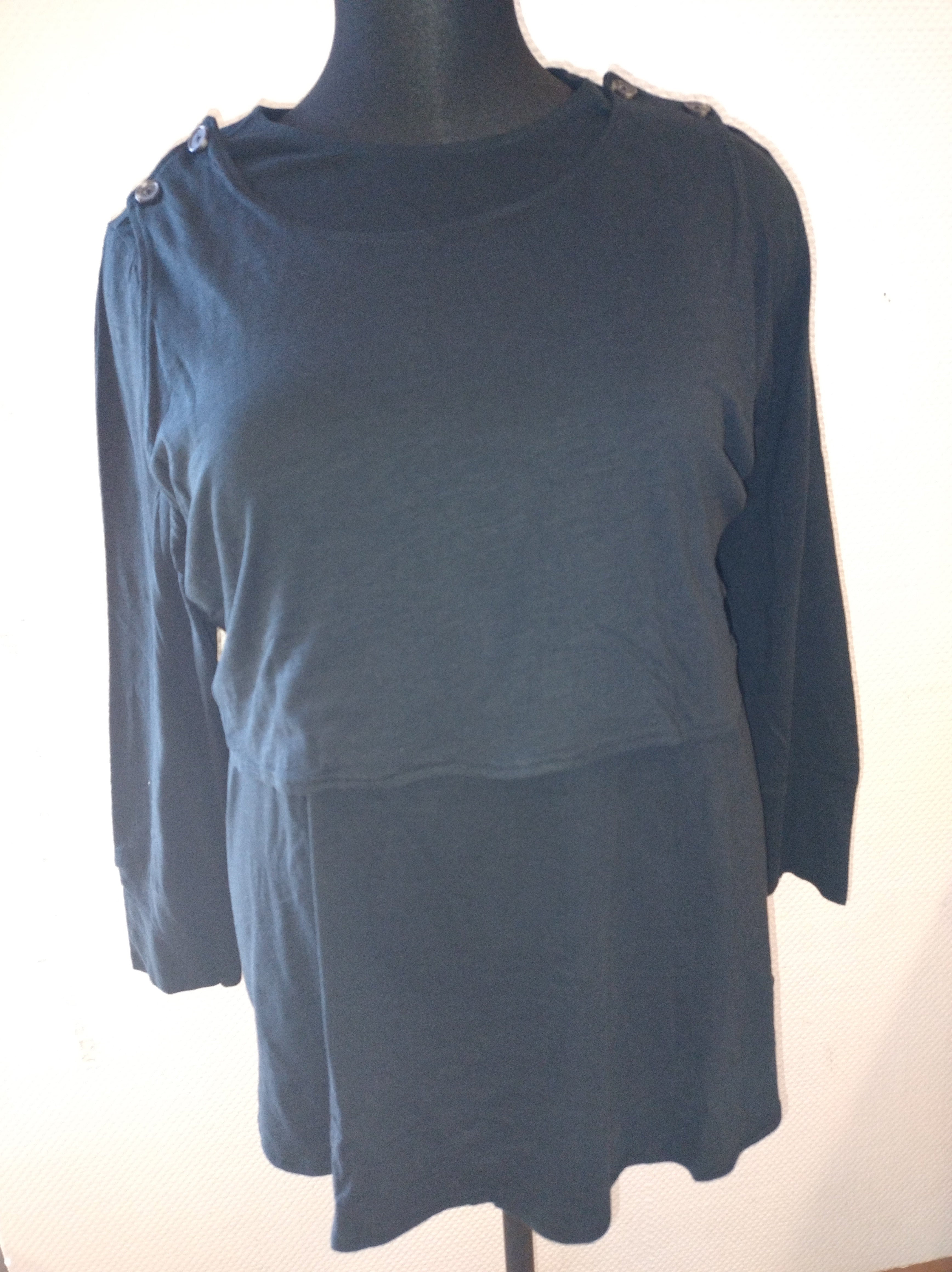 (U34)Ulla Popken Langarmshirt Navy 809308 130