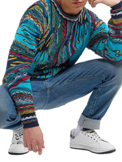 (158) Carlo Colucci 3D Strickpullover Pullover bunt C12508 COL 171