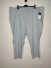 (U16) Ulla Popken Hose kariert blau/weiß 747504 73