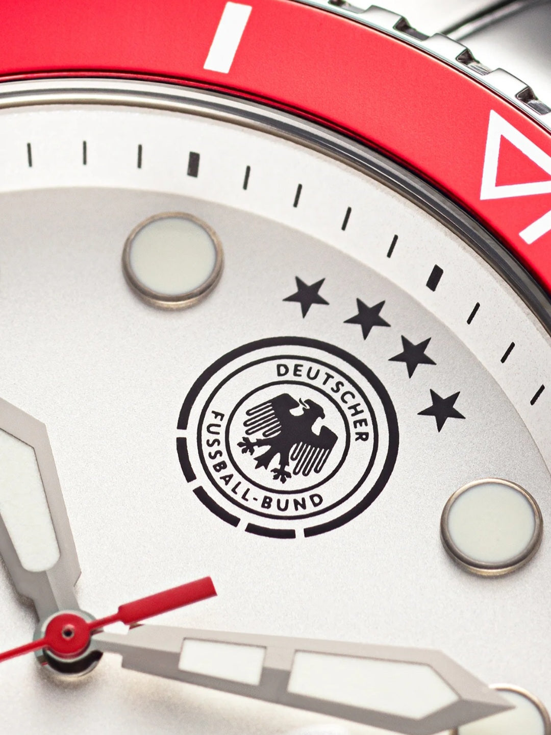 DFB Uhr silber Ziffernblatt weiß Nr 3 20504-3E