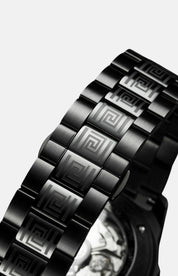 Nr1 Carlo Colucci Armbanduhr schwarz gelb Metallarmband + 2 Jahre Herstellergarantie