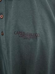 (Stange2) Carlo Colucci Poloshirt dunkelgrün Gr L