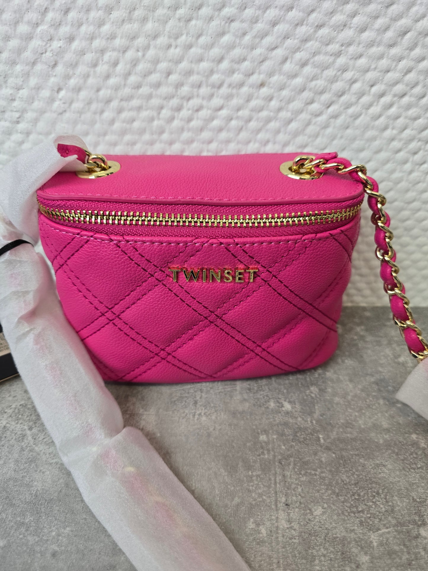 Twinset Handtasche pink gold