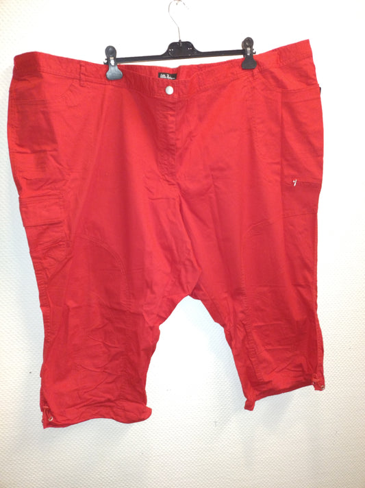 (U43) Ulla Popken Capri Hose rot 667042 54