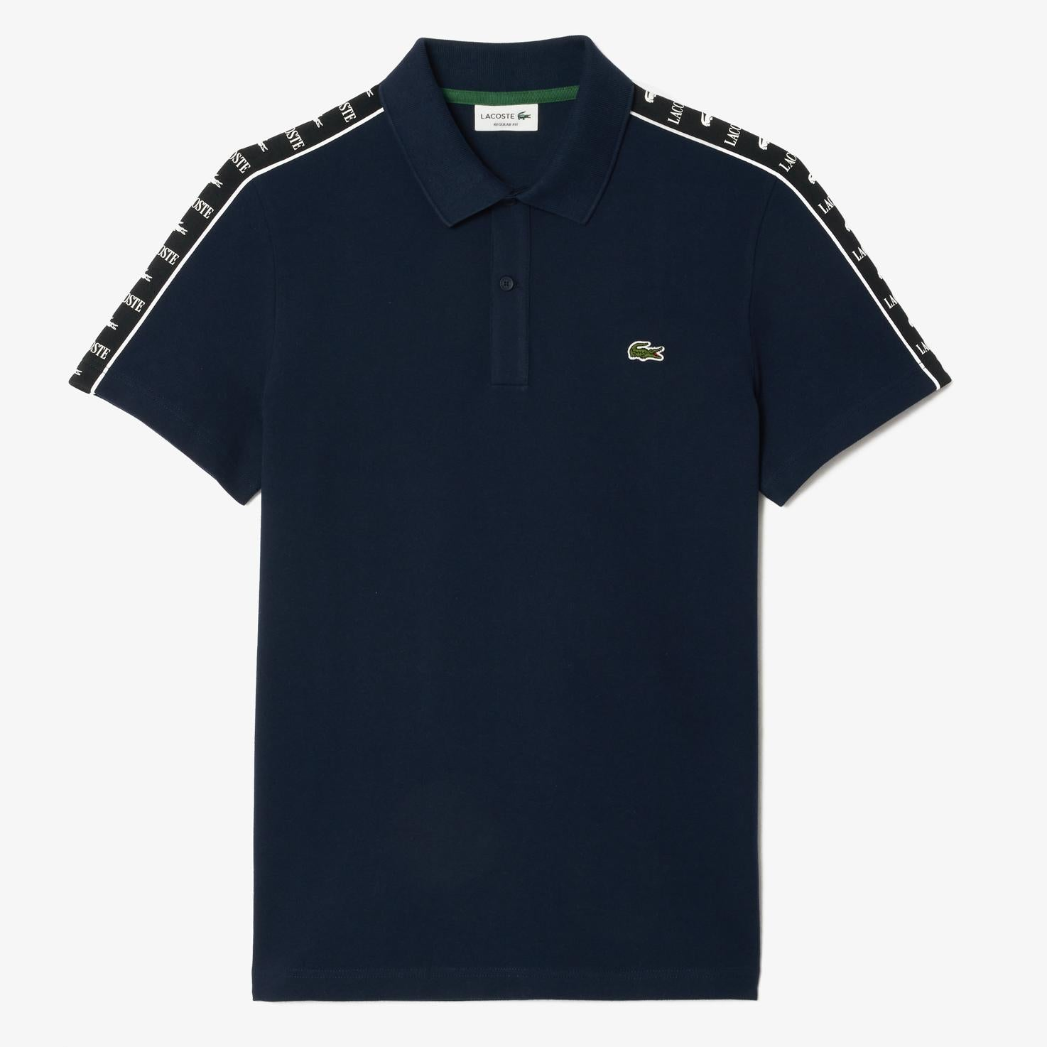 LACOSTE Poloshirt navy blau navyblau Schultern Logo -155-