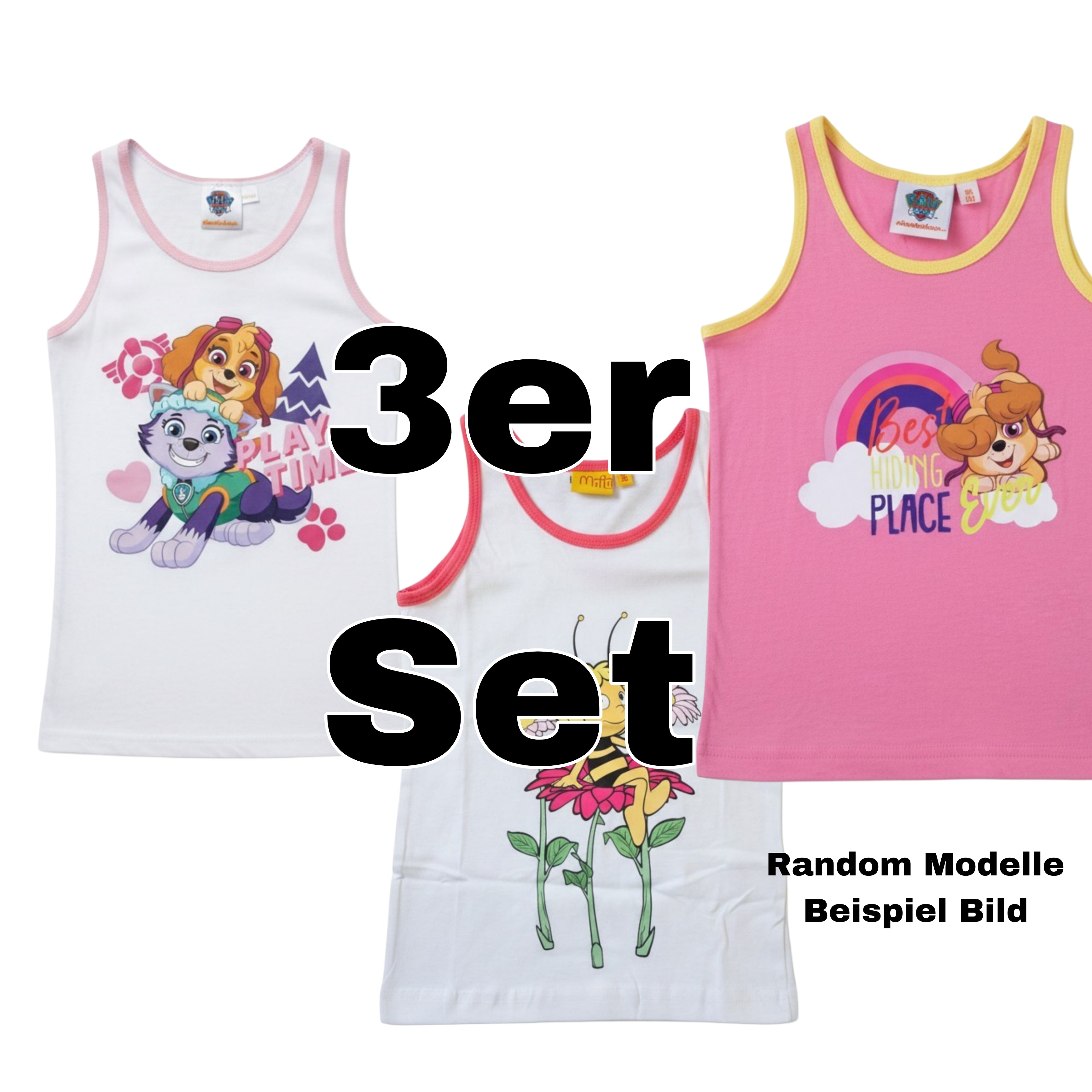 UNTERHEMDEN Sets Kinder  Boxershort  Sets Jungen Mädchen Disney Nickelodeon Paw Patrol, Avengers, Biene Maja, Mickey Mouse