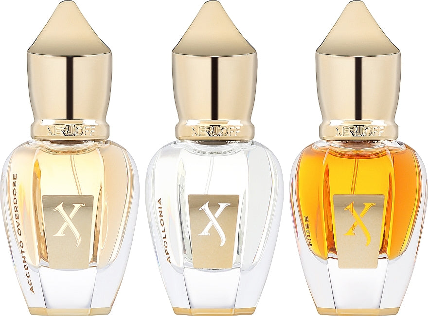 XERJOFF Discovery Set 3x 15ml Apollonia Accento Overdose