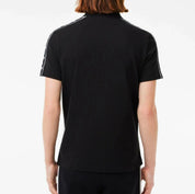 LACOSTE Poloshirt schwarz Schulter Logo -146-