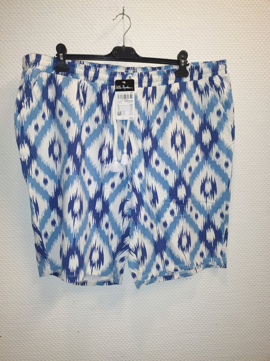 (U37) Ulla Popken Shorts blau/weiß 667042 15