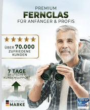 Weidenberger Fernglas 12x42, [TESTSIEGER] Magnesium Fernglas mit Nitrogenfüllung und wasserdicht, für Erwachsene, BAK4 HD Prisma + FMC Objektiv, auch Brillenträger geeignet (Grün, schwsrz 12x42)