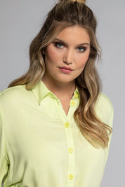 ULLA POPKEN Bluse gelb lang Langarm 793972 400 (U30)