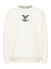 Carlo Colucci Sweatshirt hellblau weiß C4437