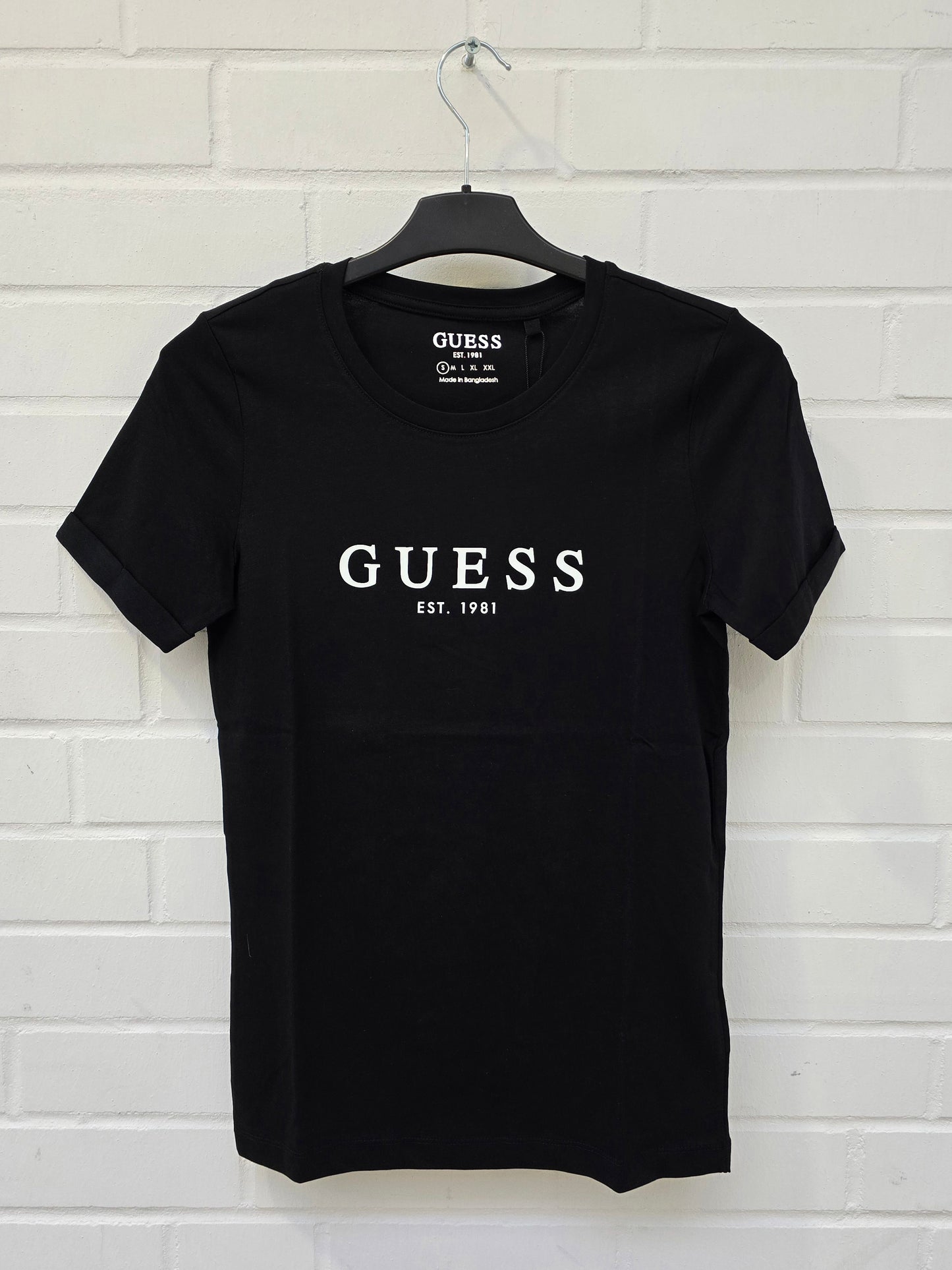 (20) GUESS Tshirt Damen schwarz