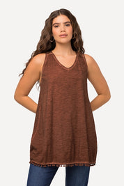 (U28) Ulla Popken Tanktop Braun 806493 337