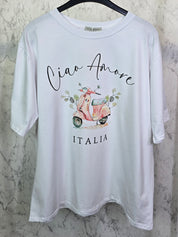 Ciao Amore Italia Tshirt weiß