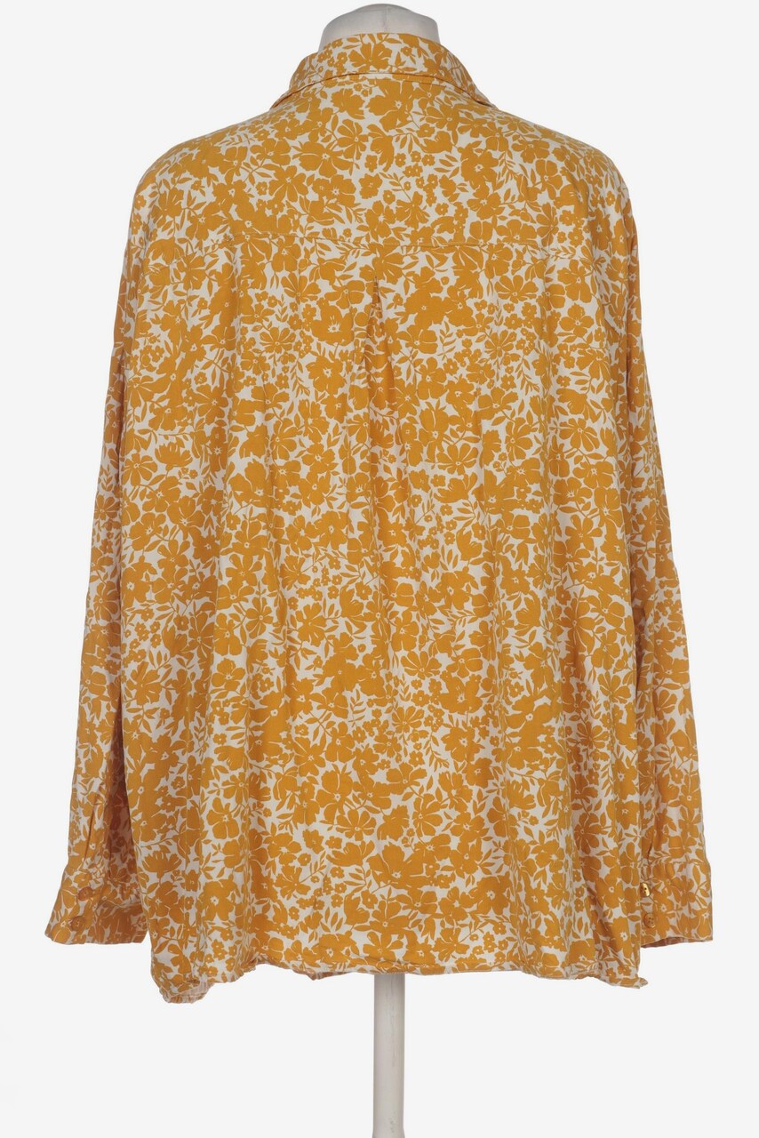(U26) Ulla Popken Bluse Gelb Muster weiß 748893 60