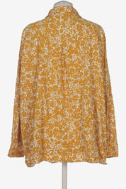 (U26) Ulla Popken Bluse Gelb Muster weiß 748893 60