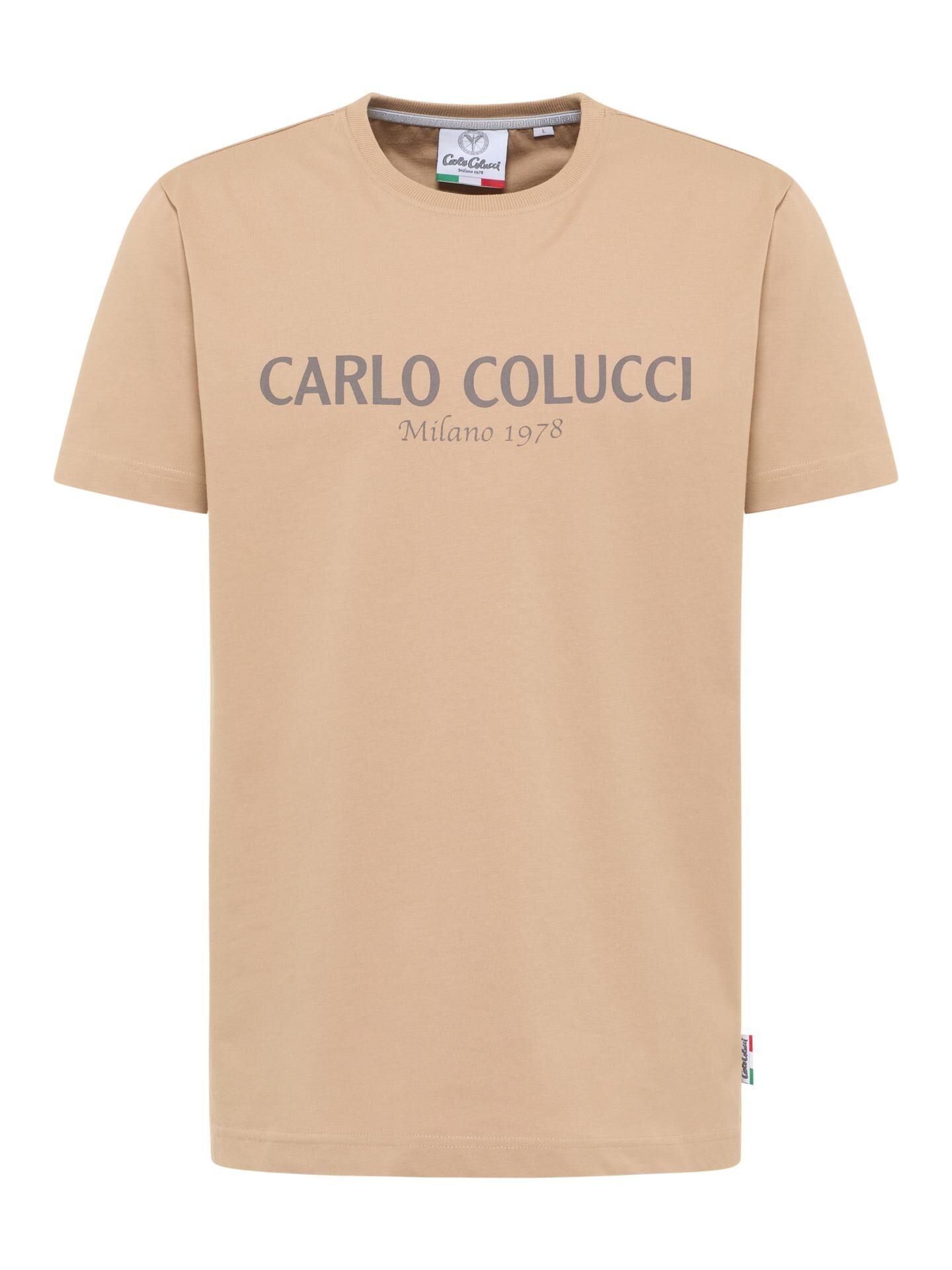 (24) Carlo Colucci TShirt beige C2440 56