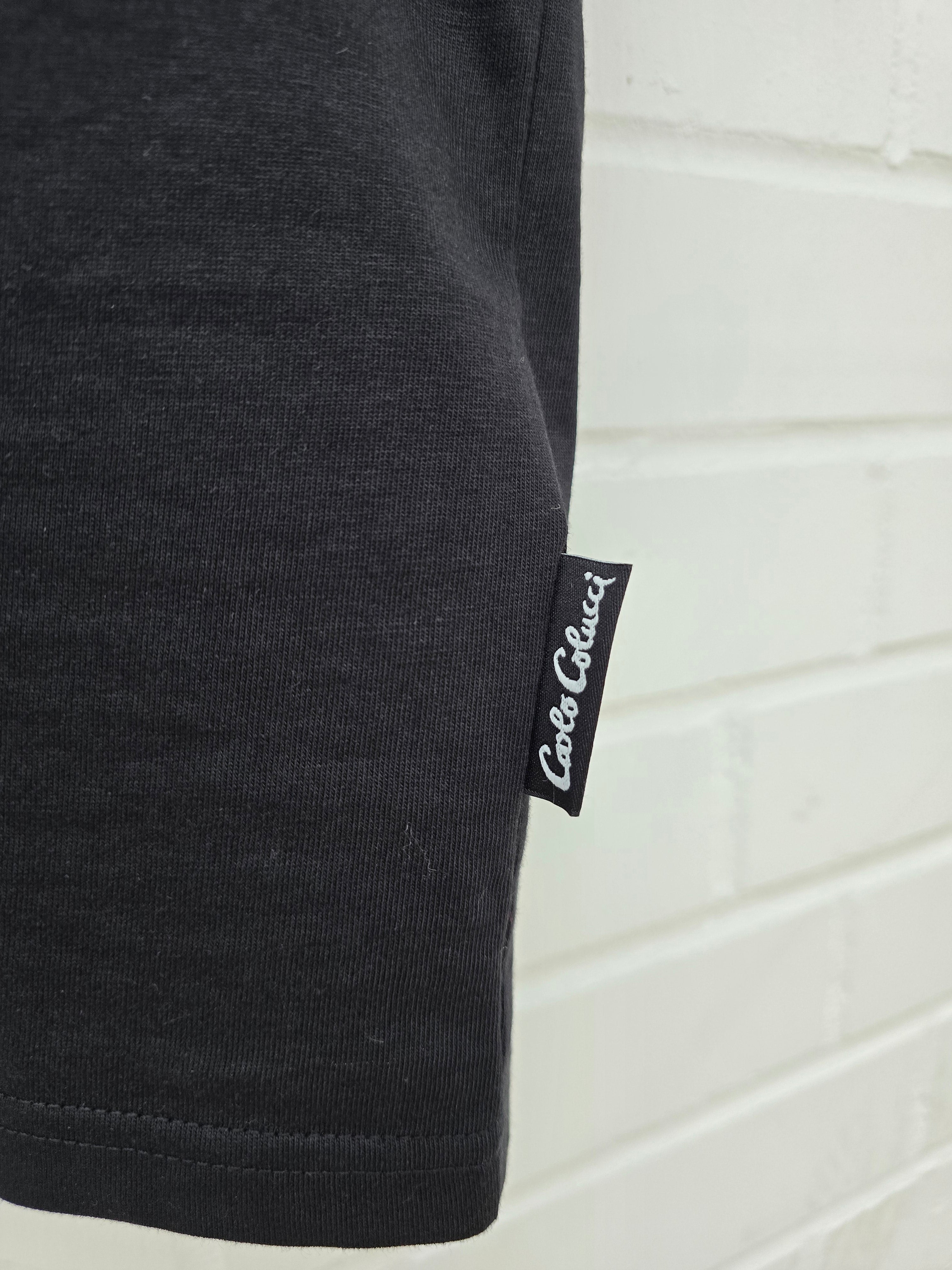 Carlo Colucci Fake News Tshirt schwarz / weiß