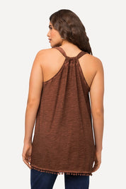 (U28) Ulla Popken Tanktop Braun 806493 337