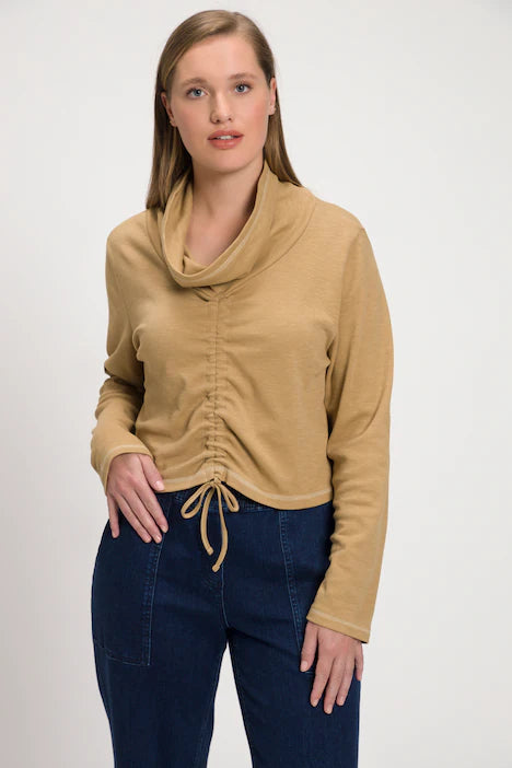 (U31) Ulla Popken Langarmshirt beige 807746 315