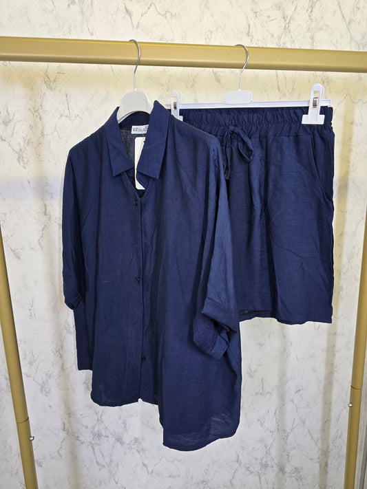 Zweiteiler Bluse mit Short