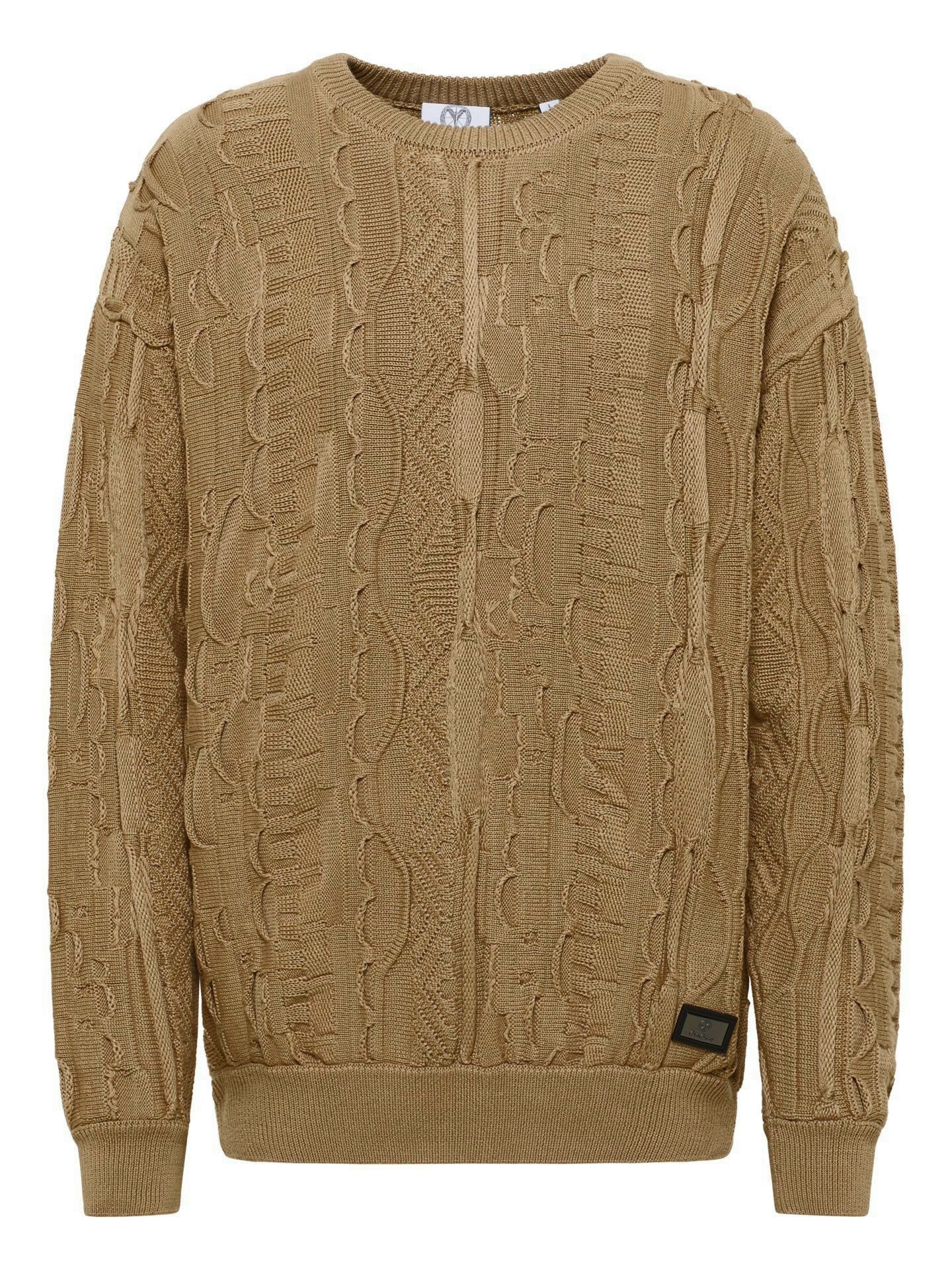 Carlo Colucci 3D Strickpullover Pullover beige C10006 COL 56