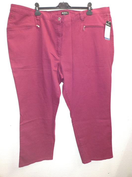 (U43) Ulla Popken Jeans Dunkel Magenta 624193 56