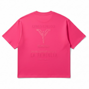 Carlo Colucci Tshirt obersoze pink unisex Gummiprint -40-