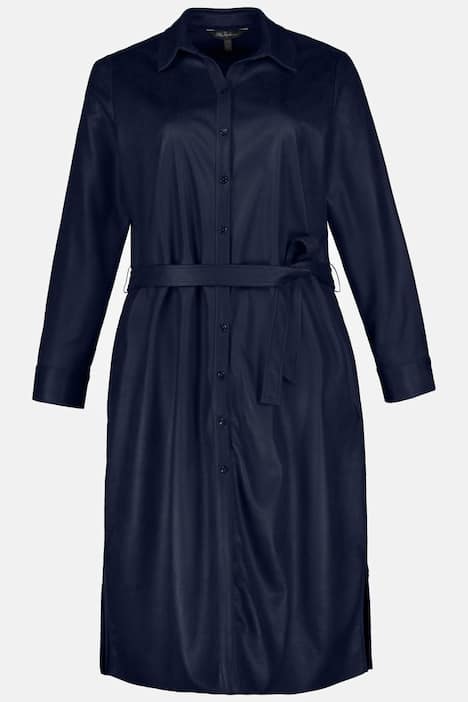 (U2) Ulla popken kleid Navy 796304 130
