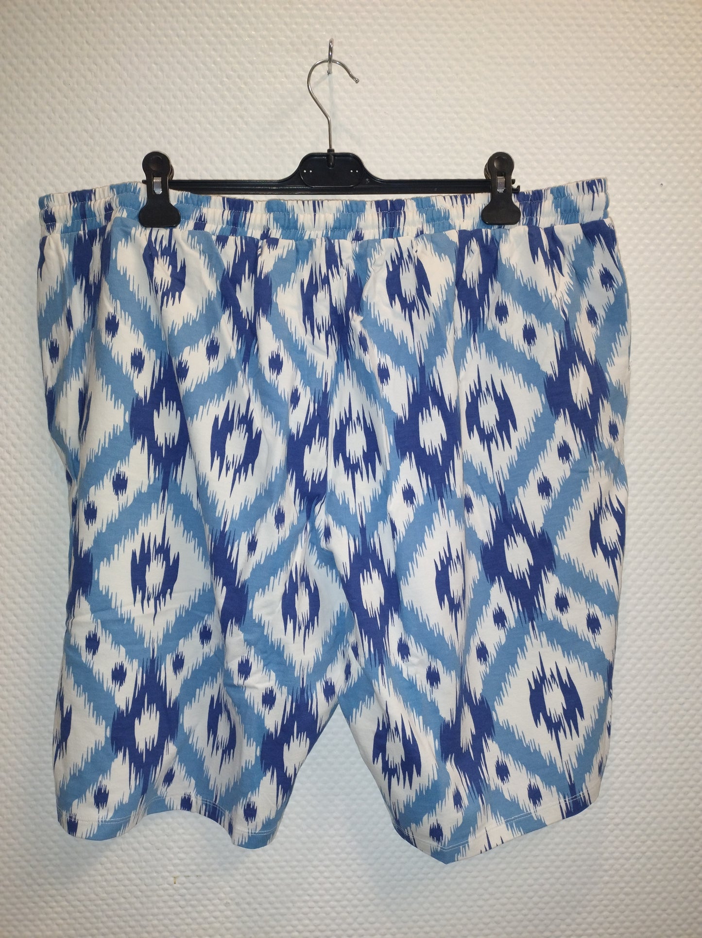 (U37) Ulla Popken Shorts blau/weiß 667042 15