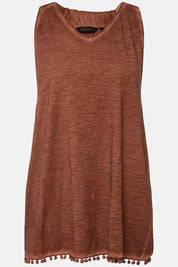 (U28) Ulla Popken Tanktop Braun 806493 337