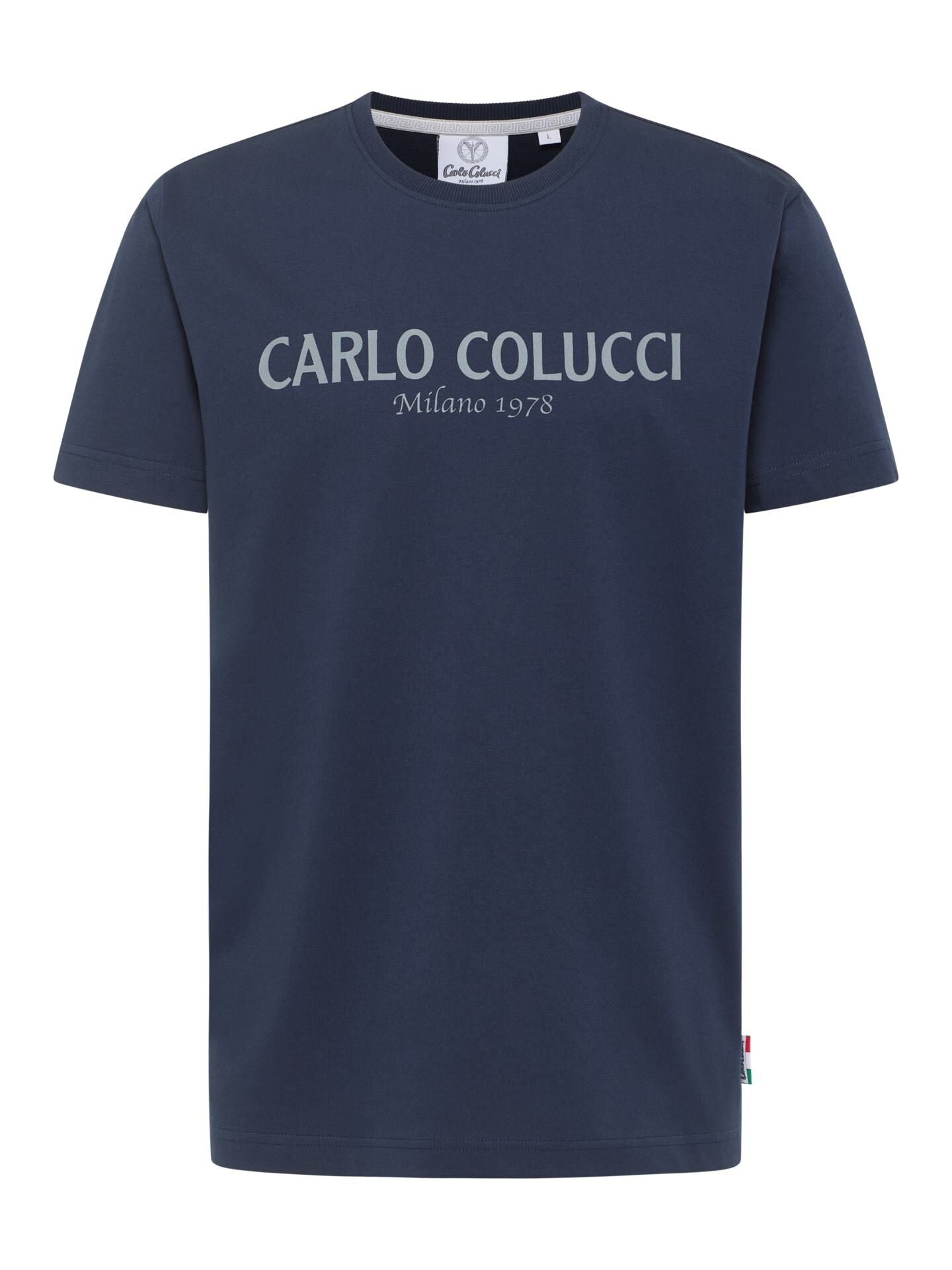 (49) Carlo Colucci TShirt navyblau C440 10