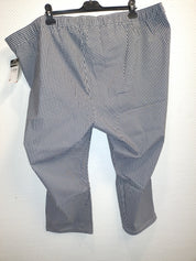 (U36) Ulla Popken Hose schwarz/ weiß kariert 747504 132
