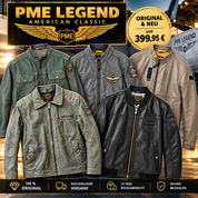 PME Legend Echtleder Jacke Lederjacke schwarz grau grün